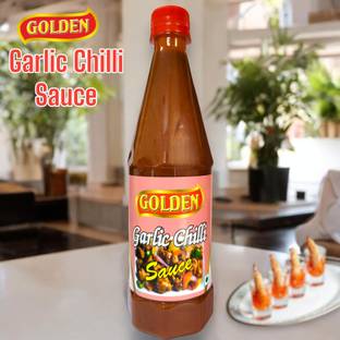 Golden Garlic Chilli Sauce, Spicy, Tasty, 100% Natural, Authentic , Vegetarian Sauce