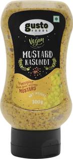 Gusto Foods Vegan Mustard Kasundi Sauce | Authentic Pungent Mustard Sauce | Traditional Bengali Mustard Dip Sauce
