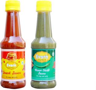 Everin Snack Sauce (Extra Spicy) & Green Chilli Sauce Sauces