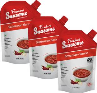 Fazlani Sausome Schezwan Chutney | Cook | Dip | Spread - Stir Fry | Pack of 3 Sauce