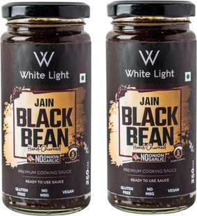 WHITE LIGHT FOOD Hand Churned Jain Black Bean Sauce with Vegan Natural Ingredient No Garlic Onion Sauces
