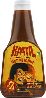 kaatil Hot Ketchup No.2 | Grade 'A' Ketchup | Tomato-rich | Sankeshwari Chillis, 400 gm Ketchup