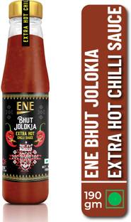 Ene Bhutjolokia Chilli Sauce (Pack of 1) includes Extra Hot Chili Sauce 190g Sauces