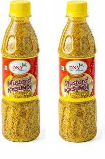 DNV Natural Bengali Kasundi Mustard Sauce 700ml, Pack of 2 Mustard