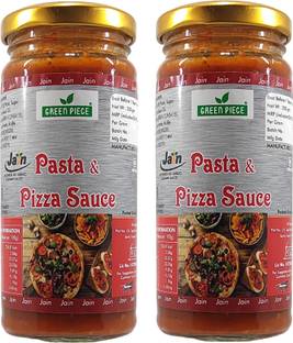 GREEN PIECE Jain Pizza Pasta Sauce With No Onion No Garlic (Pack of 2) Sauce & Dip