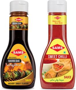 sams Barbeque Sauce 325g and Sweet Chilly Sauce 380g Gourmet Sauces Sauce