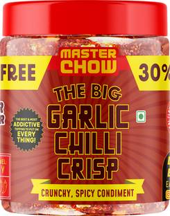 MasterChow Chilli Garlic Crisp (450gms) - 30% Extra Sauce & Dip