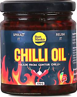 Bun Maska Chilli oil, Spicy, Crunchy, Garlicky Flavor, No Preservative Sauce & Dip