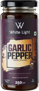 WHITE LIGHT FOOD Hand Churned Garlic Pepper Sauce with Vegan and Natural Ingredients Sauces