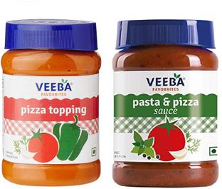 VEEBA Pasta & Pizza Sauce & Pizza Topping (280Gm * 2) Sauce