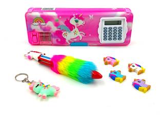 poksi Combo Stationary Art Plastic Pencil Box