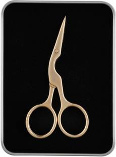 Beaute Secrets Premium Manicure Scissors Multi-purpose Stainless Steel Cuticle Pedicure Beauty Grooming Kit for Nail, Eyebrow, Eyelash, Dry Skin Curved Blade Scissors