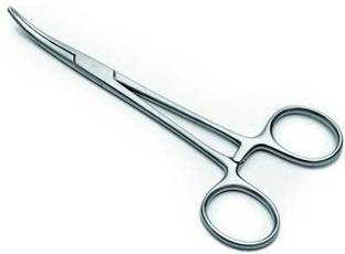 SANJU Khushi Surgicals Mosquito Forceps (Curved 5 Inch) Surgical Instrument, Scissors