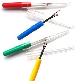 JANMESH ENTERPRISES Thread Cutter Seam Ripper Stitch Unpicker Sewing Tool for Home Supplies- 4Pcs Scissors