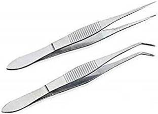 SANJU Khushi surgicals Pointed Forcep & Dental Twizer 6 INCH dtsinless steel Scissors