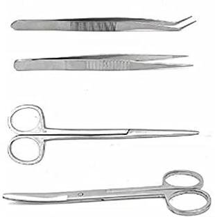 SANJU Khushi surgicals dental twizer pointed forcep tonsil mayo stainless steel Scissors