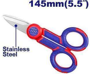 GSK Cut Electrician Scissors5.5inch(145mm)Cutting Thin Wires Insulated Tapes Heat Shrink Scissors