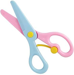 BM RETAIL 3 Pcs Child Safety Scissor Set Safety Plastic Scissors For Kids School Supplies Scissors