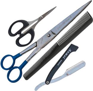 SAZIC Professional Hair Cutting Combo Scissor Razor, Elegant Comb Salon Set Scissors