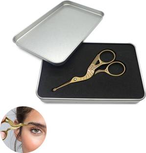 HASTHIP Nose Hair Trimmer Ear Nose Hair Scissors for Men, Multipurpose Small Beard Scissors