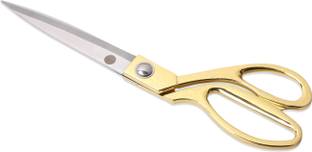 yojiyo -Tailoring Scissors For Cloth With Golden Brass Handle, Multipurpose (Size-10) Scissors