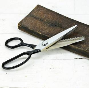 DSHARPP 8" Inch Tailoring fabric cutting scissors Zig Zag Sewing Scissors-D3 Scissors