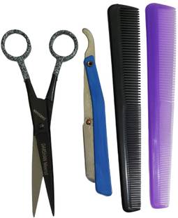 Darshan Hair Cutting Hairdressing Tool Scissor Nose Hair Cutting Combo Scissors