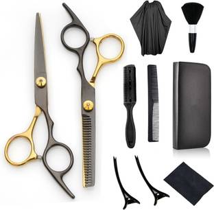 ELEPHANTBOAT Hair Cutting Scissors Kits, Professional 10 Pcs Hair Dressing Scissors Barber Scissors