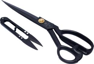 JUPITER Scissors, A-250, 10 Inches, Black, with Free Thread Cutter Scissors