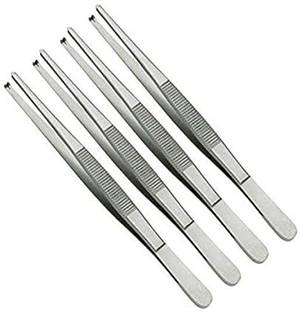 SANJU Khushi Surgicals Dissecting thooted Forceps Set of 4 pcs. (6 INCH) Scissors