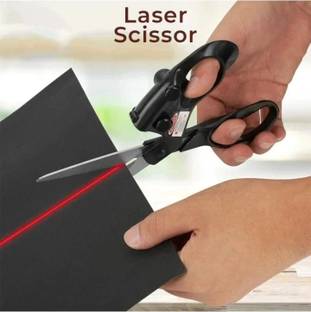 vegoncart Laser Guided Scissors For Fabrics, Paper, Crafts Cutting Scissors