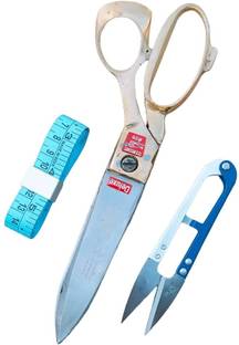 PARMATMAA Tailoring Scissor with Brass Finish Handle for Cloth Cutting Single Scissor 9" Scissors