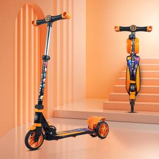 Kidsmate Razor Kick Scooter for Kids | Wide Board & 4 Adjustable Height Levels, Foldable Kids Scooter
