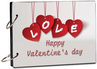 Creative Print Solution Valentine heart with love Scrap Book Photo Album Size 8.5x6 inch 20 sheet Theme,  Scrapbook Kit