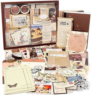 SHUBHPETAL Retro,Vintage Theme,  Scrapbook Kit