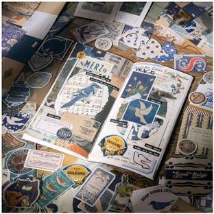 TREXEE Vintage Scrapbooking Supplies, Scrapbook Kit Journaling Set, Large Collection Theme,  Scrapbook Kit