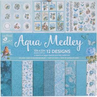 ITSY Bitsy Aqua Medley Theme,  Scrapbook Kit