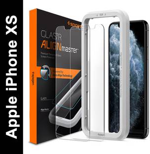 Spigen Tempered Glass Guard for Apple iPhone 11 Pro, Apple iPhone X, Apple iPhone XS