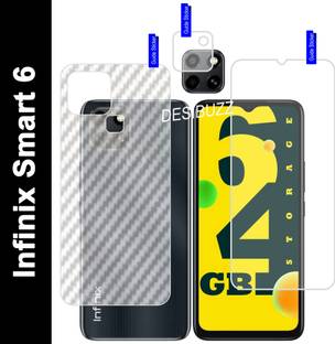 DESIBUZZ Front and Back Screen Guard for Infinix Smart 6, Infinix Smart 6 Camera Lens