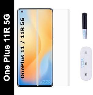 VZZR Tempered Glass Guard for OnePlus 11 5G, OnePlus 11R 5G, One Plus 11 5G, One Plus 11R 5G, 1+11 5G, 1+11R 5G - UV Tempered Glass Advanced Borderless Design