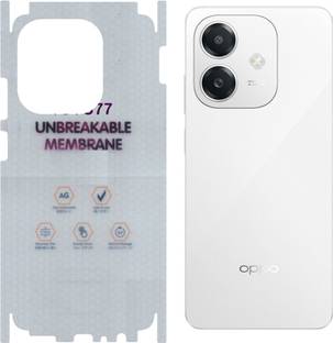 yuvu77 Back Screen Guard for REDMI A3X, Membrane 360 coverage, unbreakable membrane