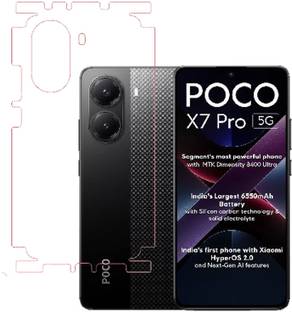 SPRITZEN Back Screen Guard for POCO X7 Pro 5G, Clear With Sides