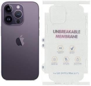 VOLMERE Back Screen Guard for Apple iPhone 14 Pro Max Matte Unbreakable Hydrogel, Screen Protector 360 Protection, With Apple Cut
