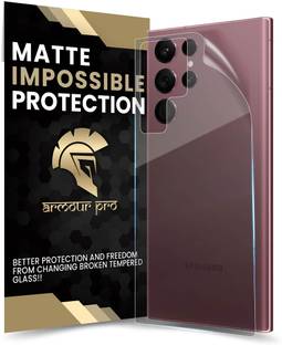 ArmourPro Back Screen Guard for Samsung Galaxy S22 Ultra 5G, Samsung S22 Ultra 5G, S22 Ultra 5G, ( Impossible 4 Layer Nano Flexible Fiber ), (Matte Finish)