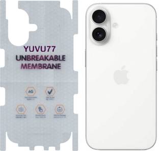 YUVUMCARE Back Screen Guard for iphone 16, Membrane with 360 coverage, unbreakable membrane