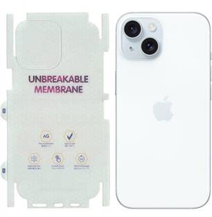 yuvu77 Back Screen Guard for iphone 15 plus, Membrane with 360 coverage, unbreakable membrane
