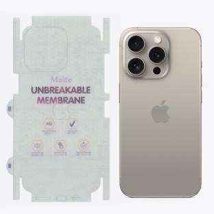 VOSKI Back Screen Guard for Apple iPhone 16 Pro Max MATTE 360 Protection Back Membrane Unbreakable
