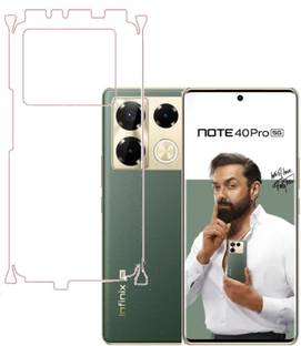 KARTRAY Back Screen Guard for Infinix Note 40 Pro 5G, Clear With Sides