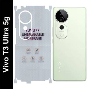 yuvu77 Back Screen Guard for VIVO T3 ULTRA 5G, Membrane with 360 coverage