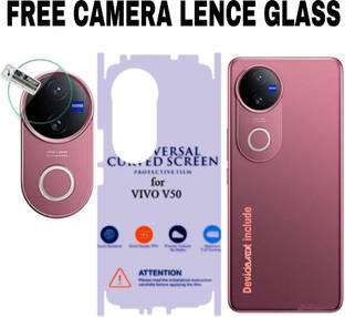 Shreejee Back Screen Guard for VIVO V50 5g back membrene (GLOSSY) with 360 back and side full back screen protector